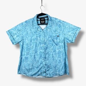 RSVLTS Disney 100 Button Shirt Mens 3XL Blue Sketches to Screen Limited Stetch